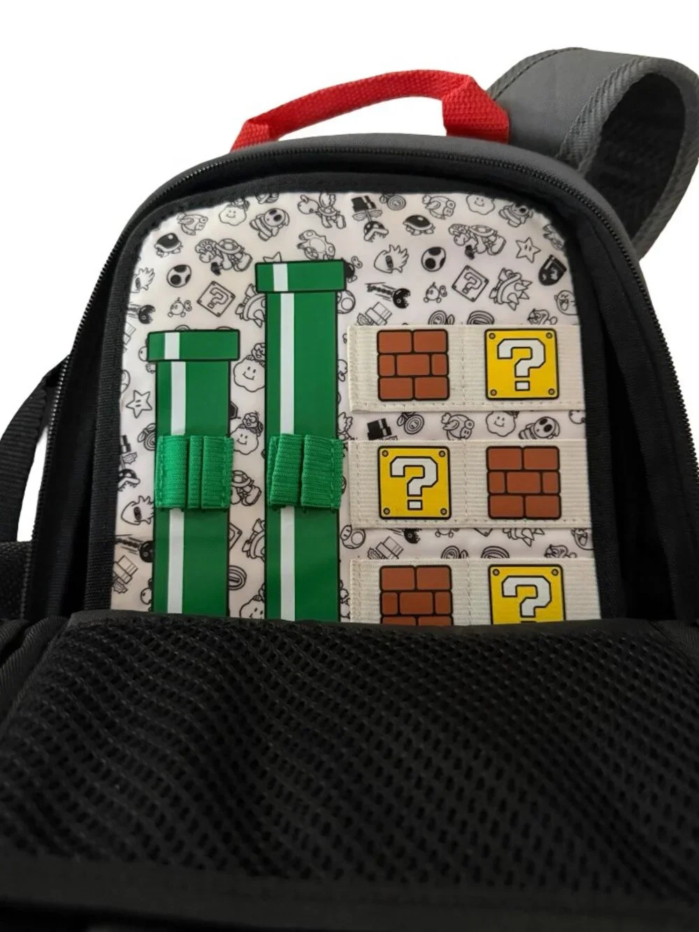 Nintendo DS Super Mario Travel Carry Case Shoulder Bag PowerA Red Gray Mario Org